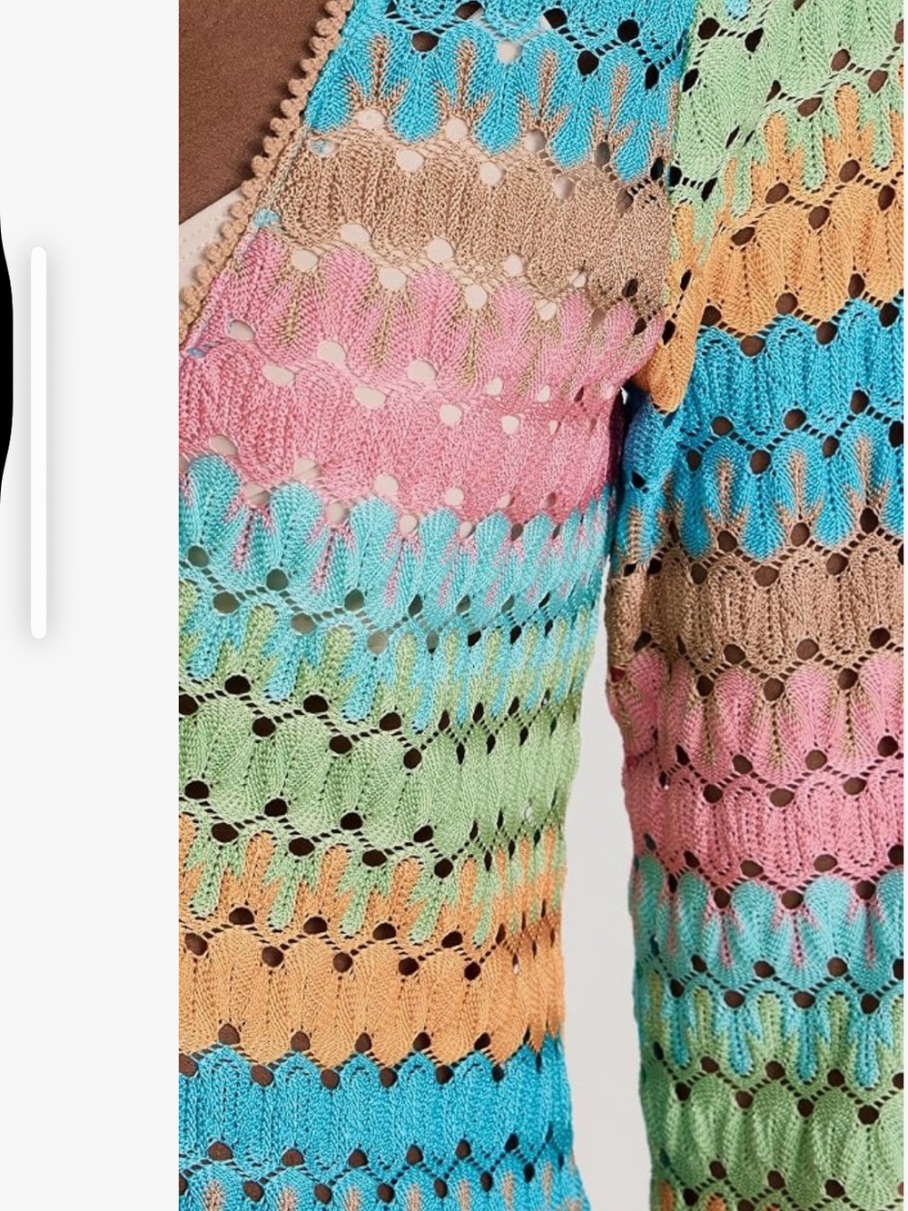 Show Me Your Mumu Pink Label Crochet Floral Top - Picture 5 of 5